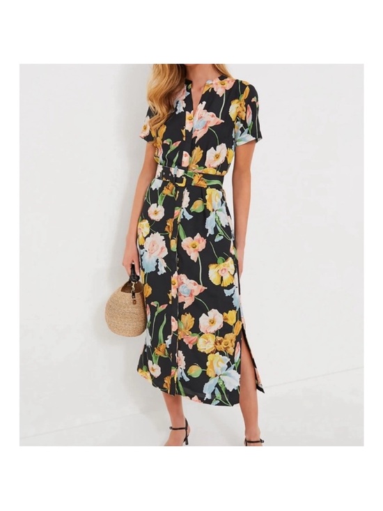 Tuckernuck Dresses & Skirts - NWT  Tuckernuck Moonlit Iris Camille Midi Dress featuring a black floral print